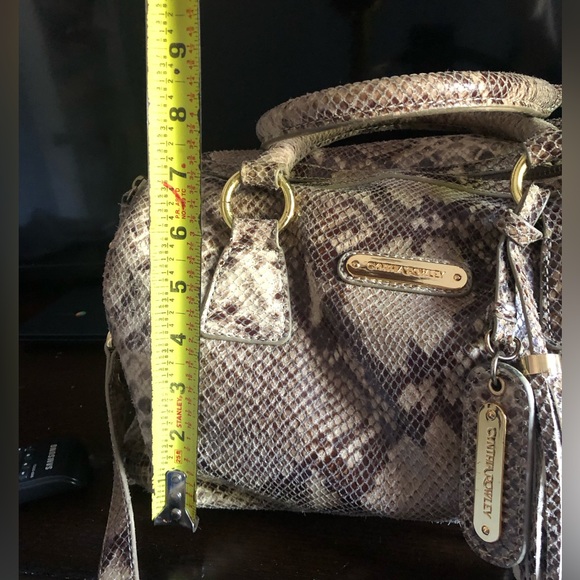 Cynthia Rowley Snakeskin Leather Satchel - Picture 14 of 15